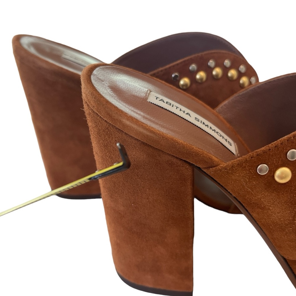 Tabitha Simmons Celia Brown Suede Sandals Studded Size 9 NIB - Picture 12 of 16